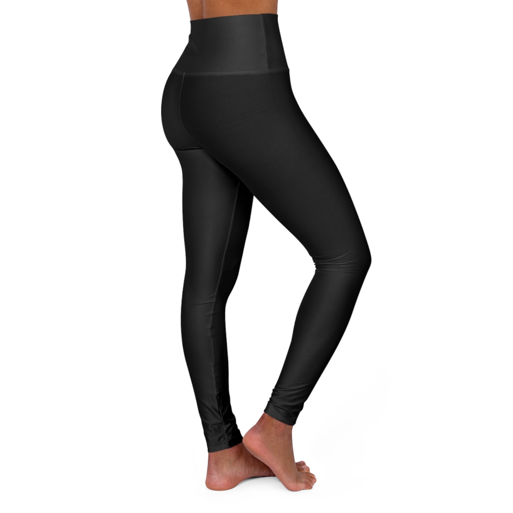 "Fortified In Faith " Unisex High Waisted Yoga Leggings - The Shield of Light
