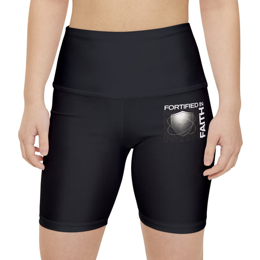 "Fortified In Faith " Unisex Workout Shorts - The Shield of Light