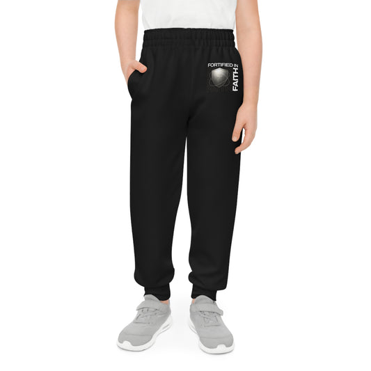 "Fortified In Faith " Unisex Youth Joggers - The Shield of Light