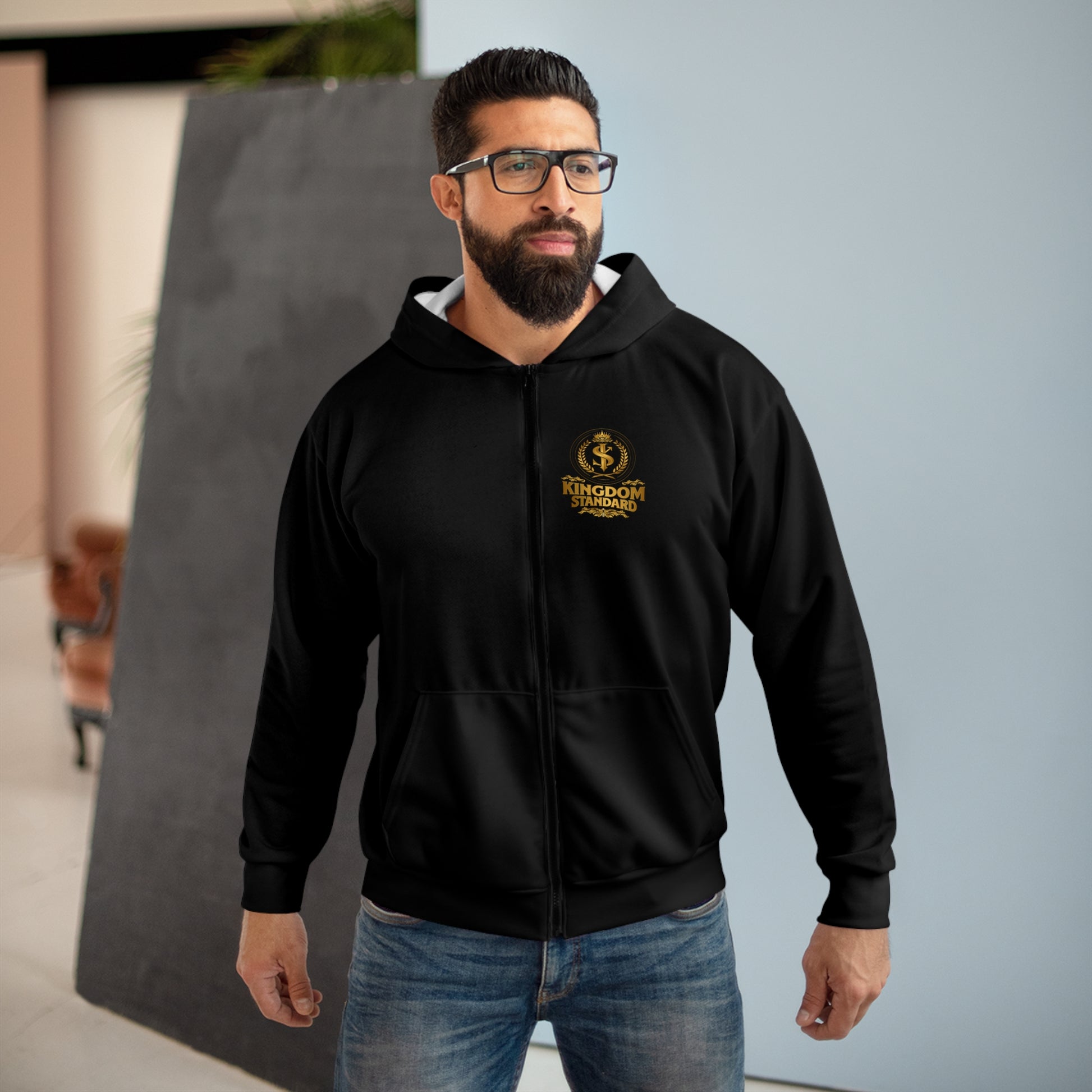 "Kingdom Standard" Unisex Zip Hoodie - The Shield of Light