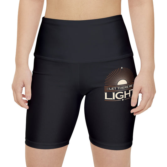 "Let There Be Light" Unisex Workout Shorts - The Shield of Light