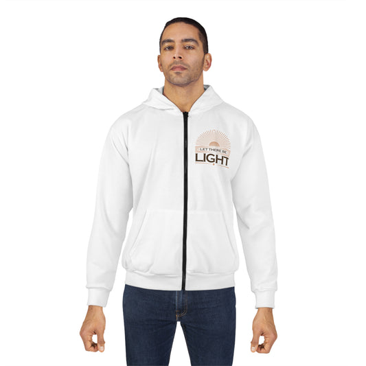 'Let There Be Light' Unisex Zip Hoodie - The Shield of Light