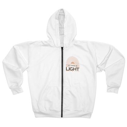 'Let There Be Light' Unisex Zip Hoodie - The Shield of Light