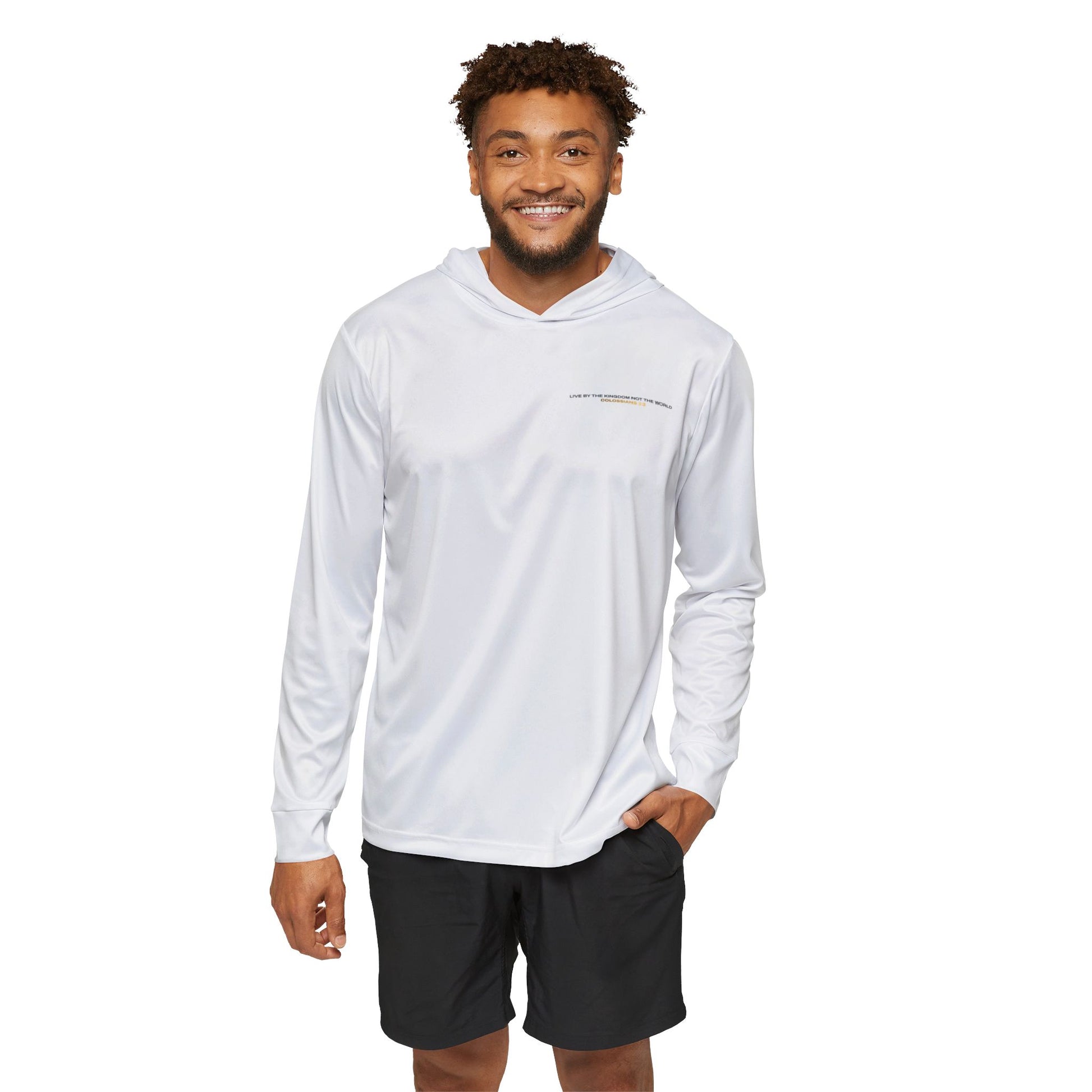 "Live By the Kingdom Not the World Colossians 3:2" Sports Warmup Hoodie - The Shield of Light