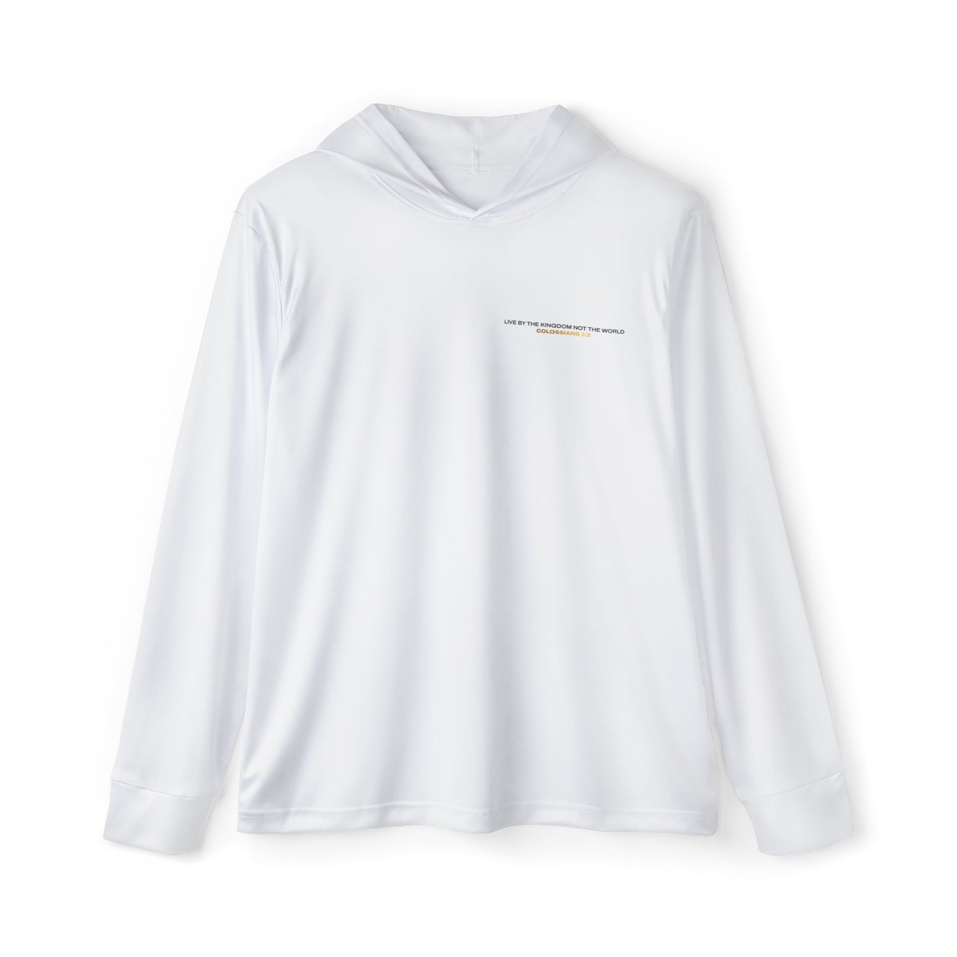 "Live By the Kingdom Not the World Colossians 3:2" Sports Warmup Hoodie - The Shield of Light