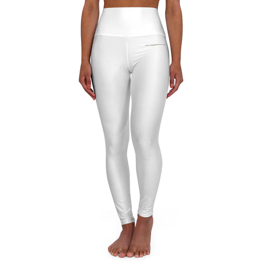 "Live By the Kingdom Not the World Colossians 3:2" Unisex High Waisted Yoga Leggings - The Shield of Light