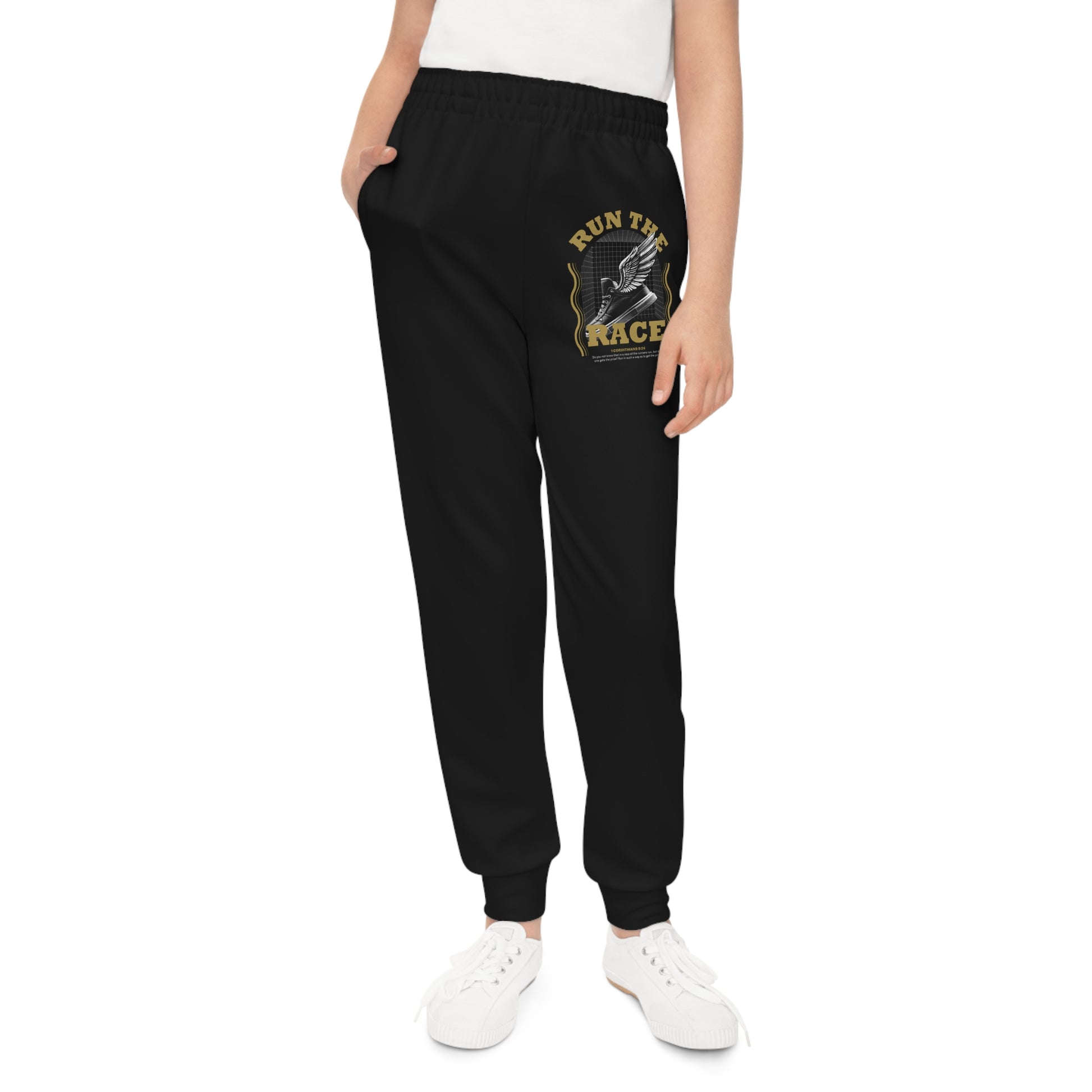"Run The Race" Unisex Youth Joggers - The Shield of Light