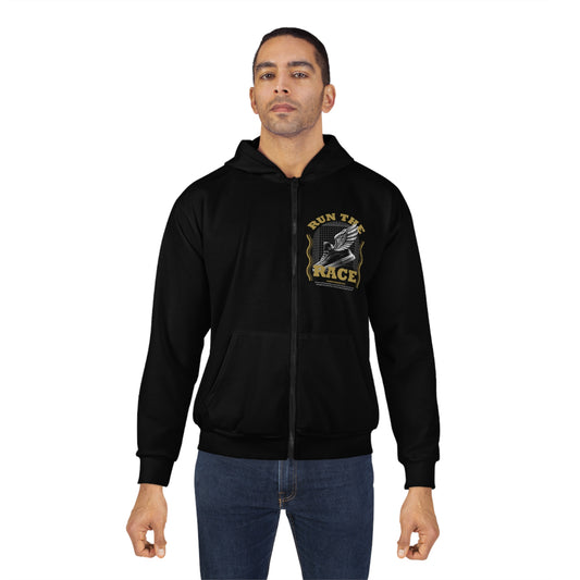 'Run The Race' Unisex Zip Hoodie - The Shield of Light