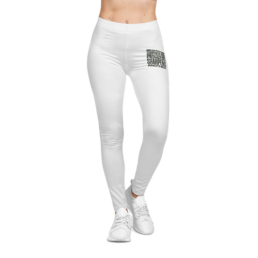 "As Iron Sharpeneth Iron So One Person Sharpens Another" Unisex Casual Leggings - The Shield of Light
