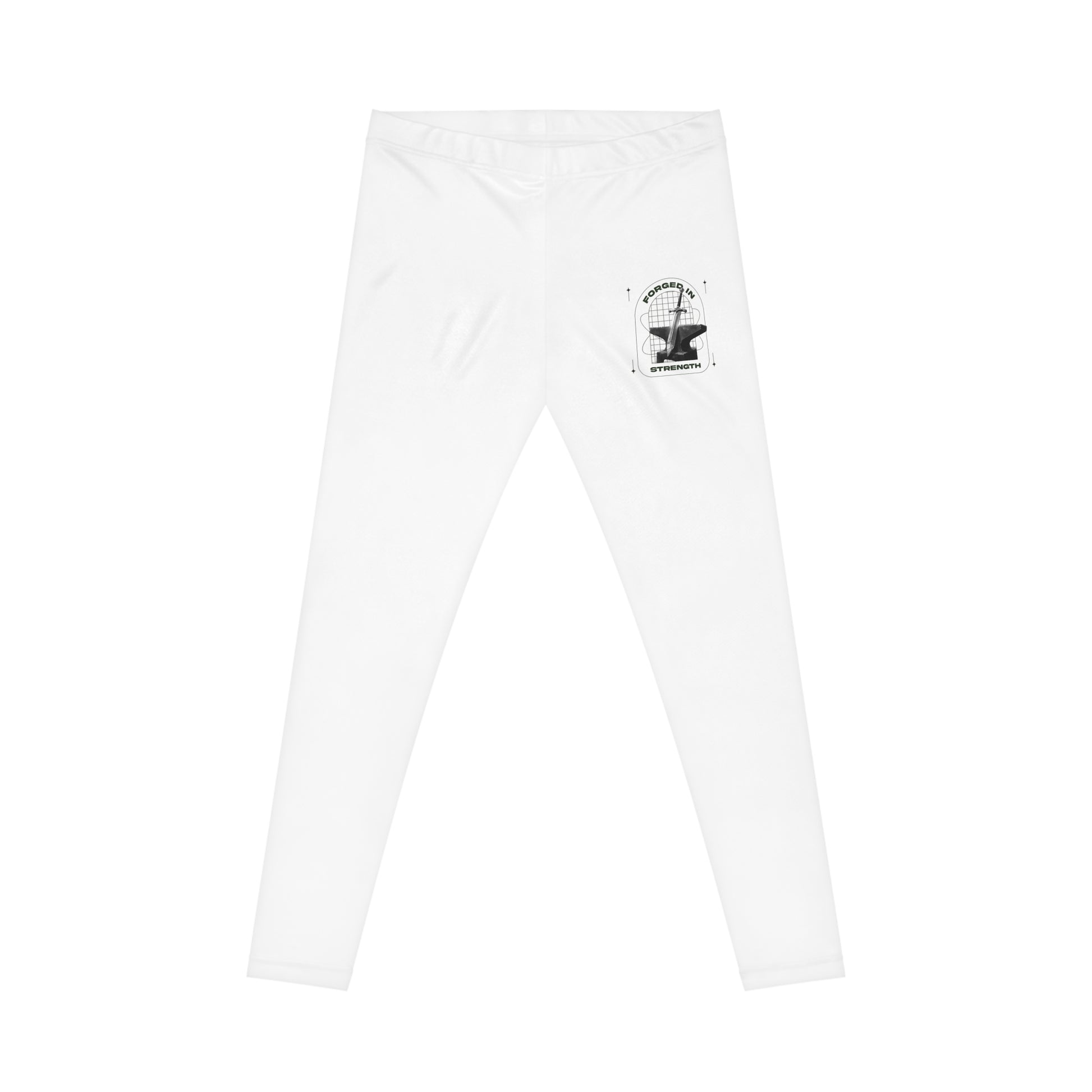 "Forged In Strength" Unisex Casual Leggings - The Shield of Light