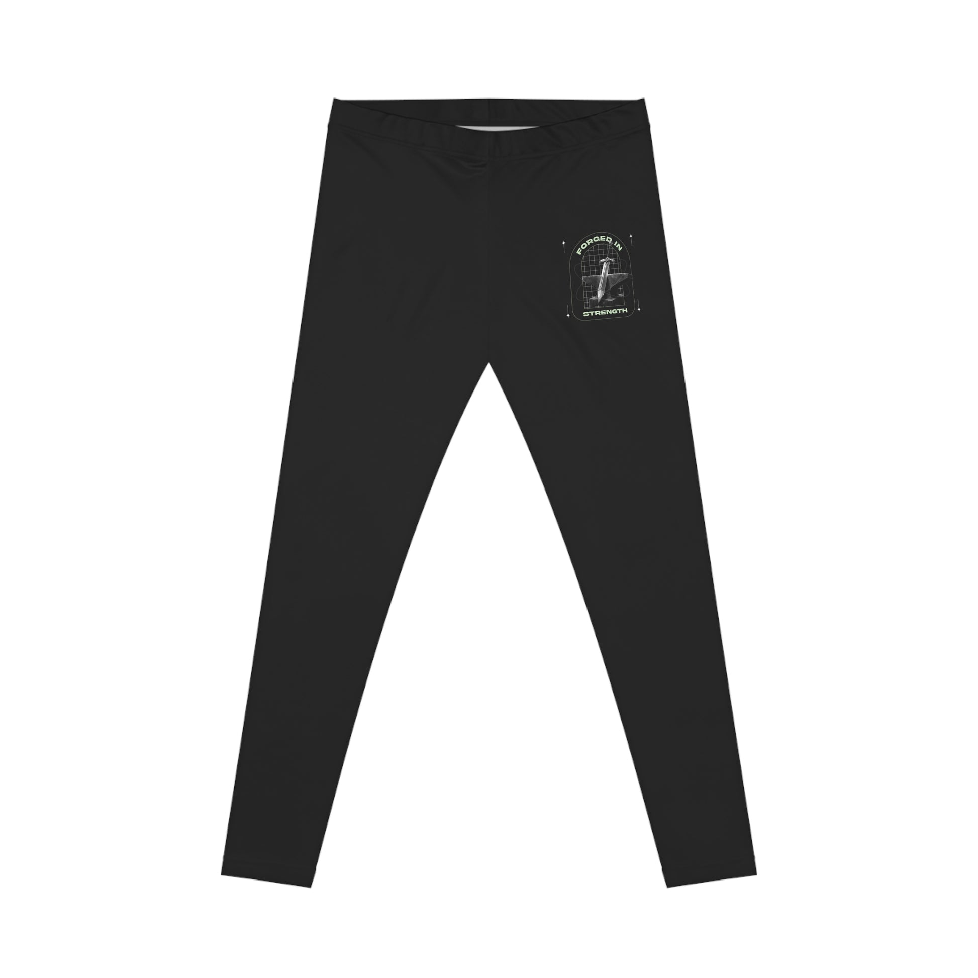 "Forged In Strength" Unisex Casual Leggings - The Shield of Light