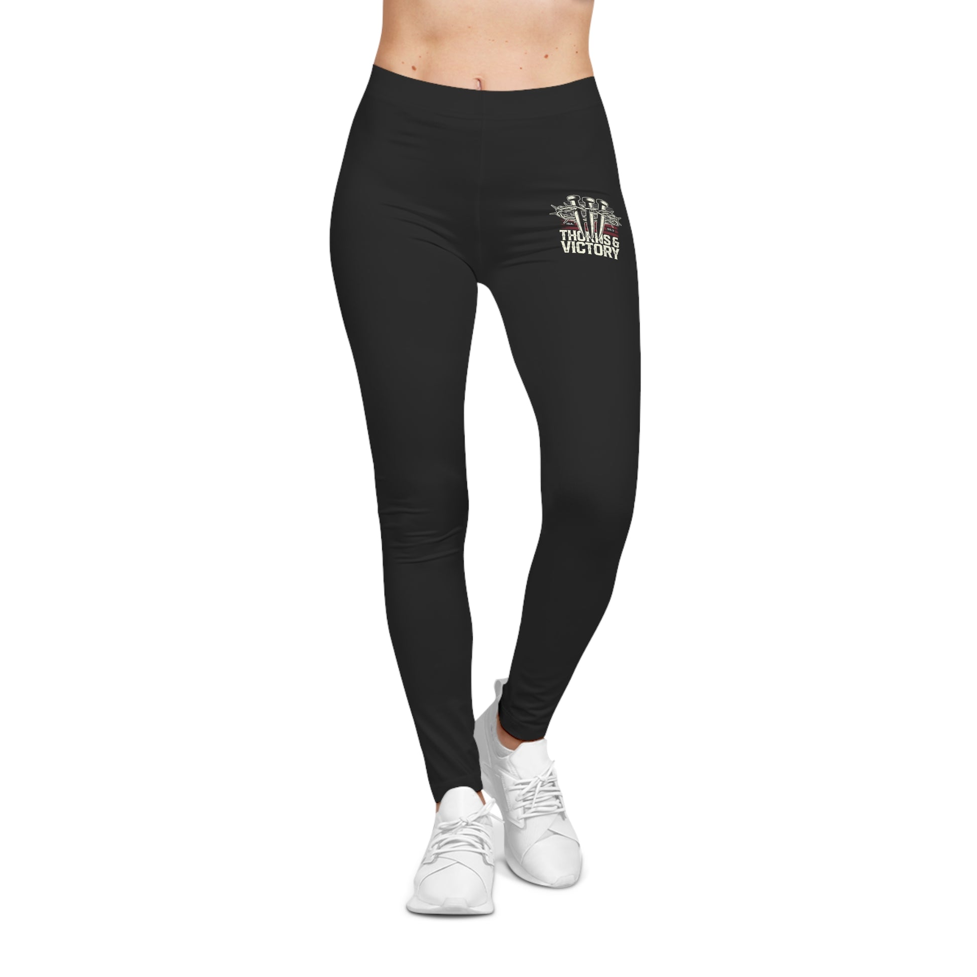 "Thorns & Victory"  Unisex Casual Leggings - The Shield of Light