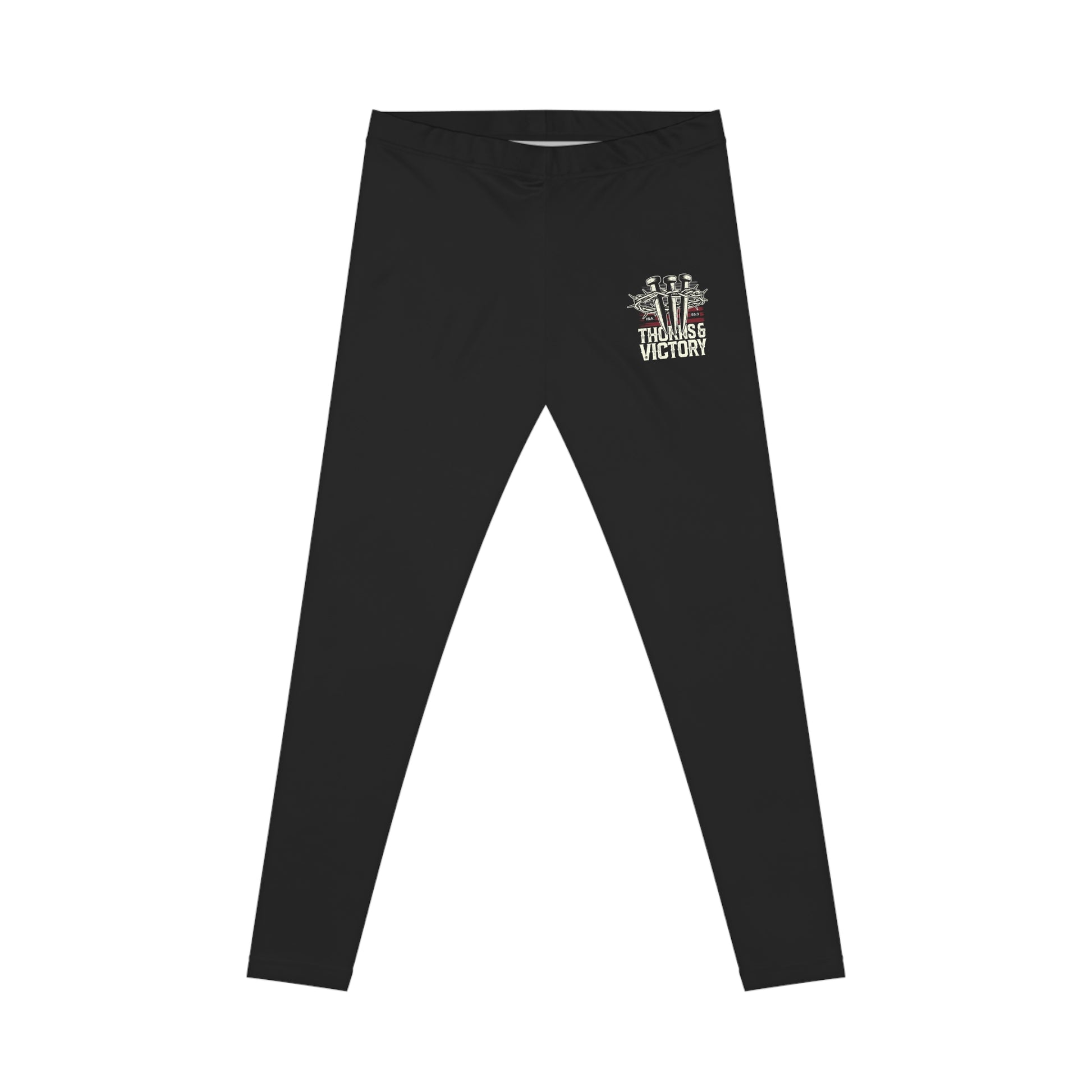 "Thorns & Victory"  Unisex Casual Leggings - The Shield of Light