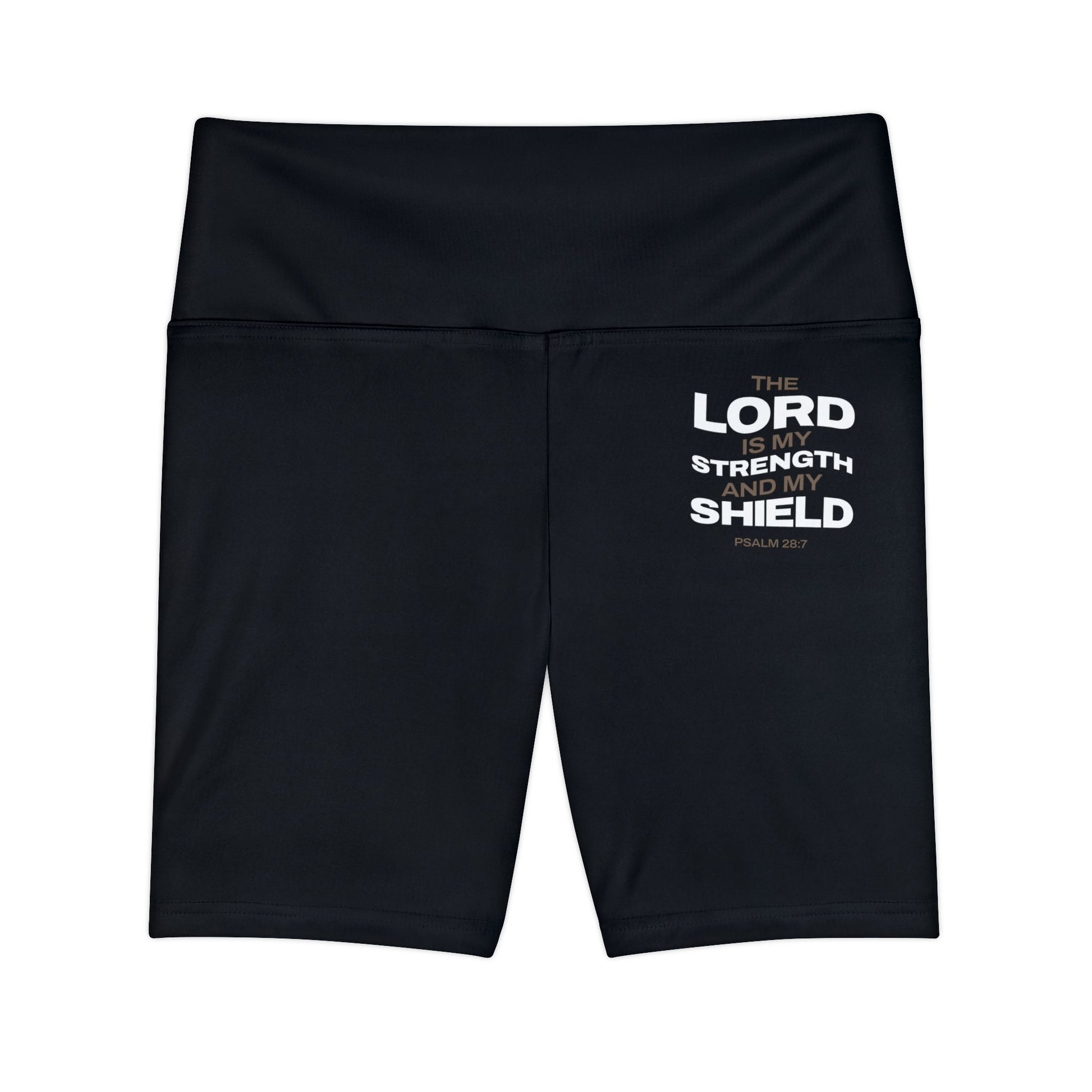 "The Lord Is My Strength and My Shield Psalm 28:7"Unisex Workout Shorts - The Shield of Light
