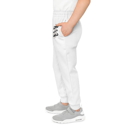 "The Lord Is My Strength and My Shield Psalm 28:7" Unisex Youth Joggers - The Shield of Light