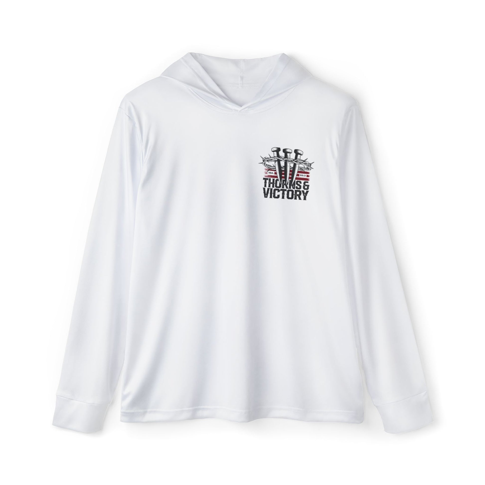"Thorns & Victory"  Sports Warmup Hoodie - The Shield of Light