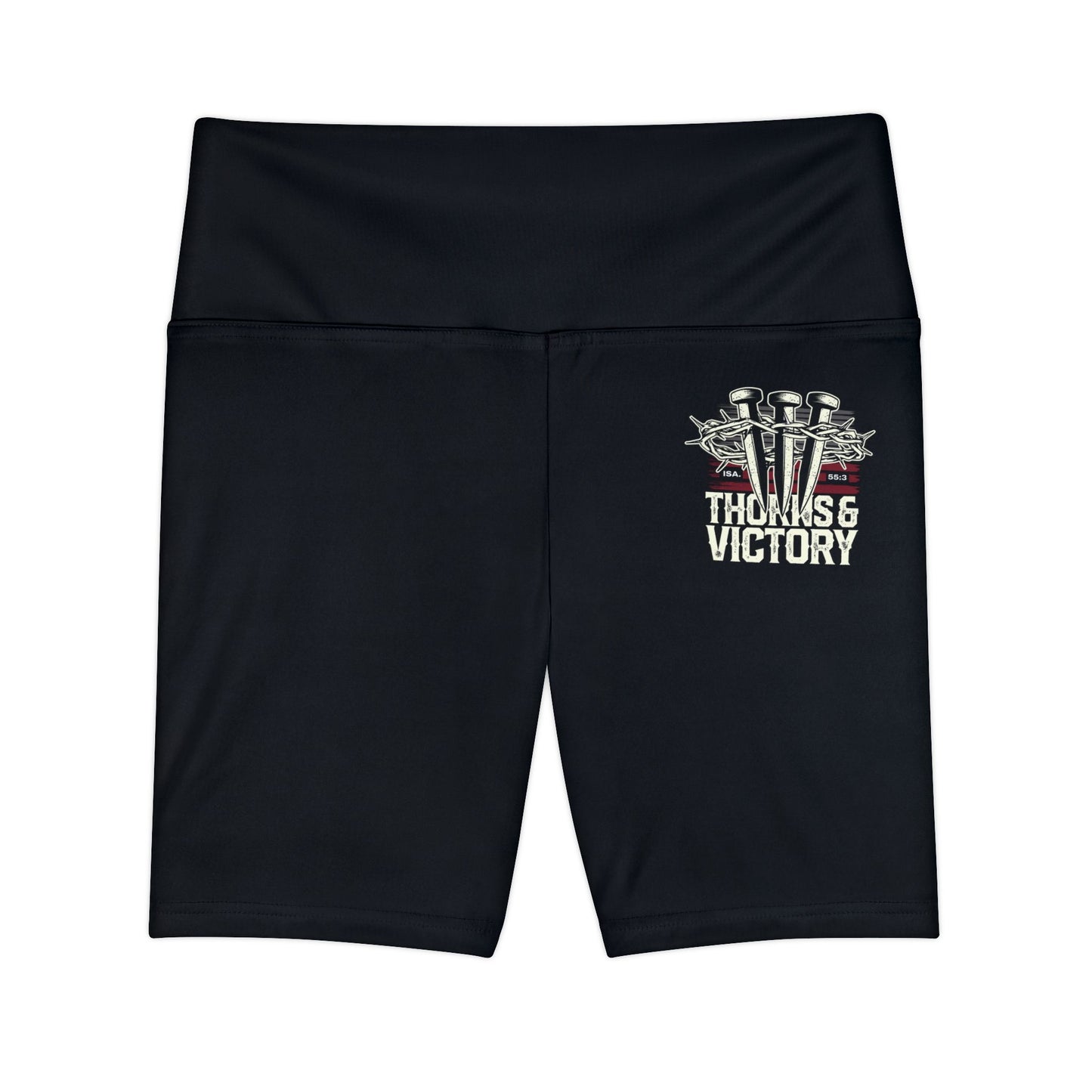 "Thorns & Victory" Unisex Workout Shorts - The Shield of Light
