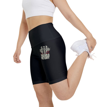 "Thorns & Victory" Unisex Workout Shorts - The Shield of Light
