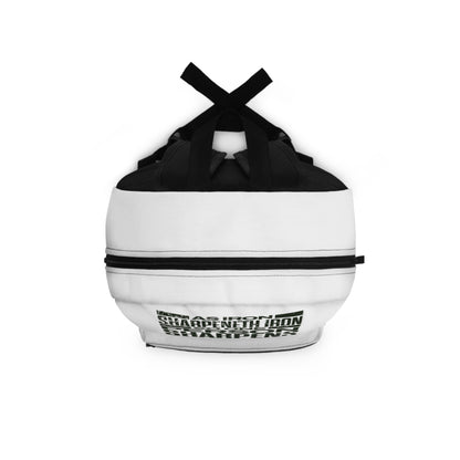 "As Iron Sharpeneth Iron So One Person Sharpens Another" Unisex Backpack - The Shield of Light