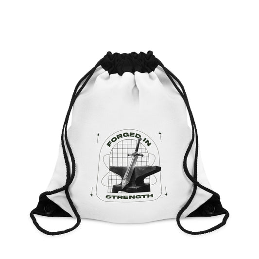 Forged in Strength Drawstring Bag - The Shield of Light