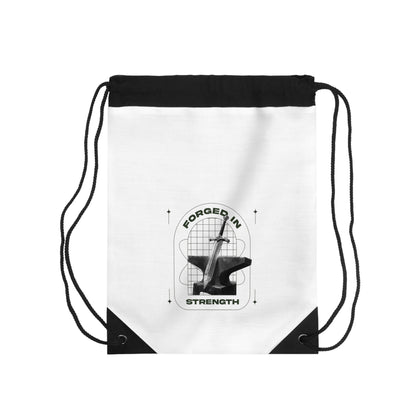 Forged in Strength Drawstring Bag - The Shield of Light