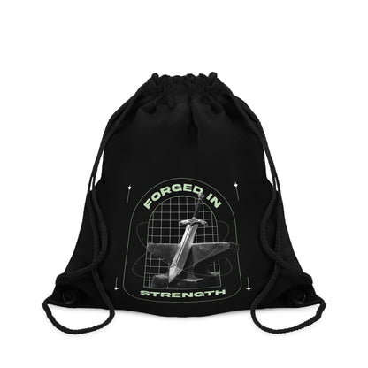 Forged in Strength Drawstring Bag - The Shield of Light