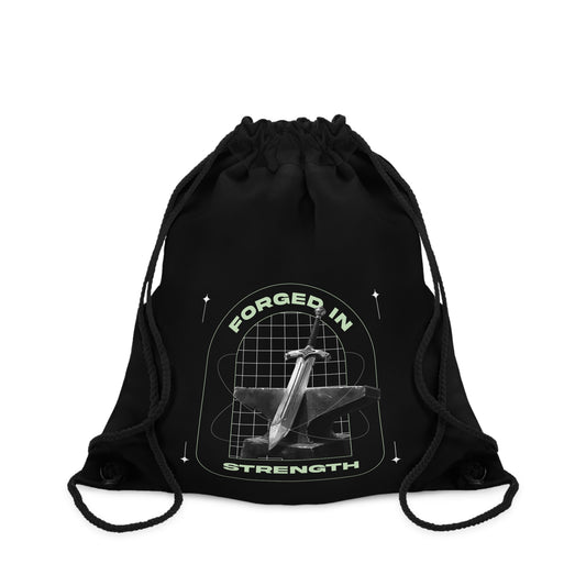 Forged in Strength Drawstring Bag - The Shield of Light