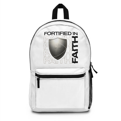 "Fortified In Faith " Unisex Backpack - The Shield of Light