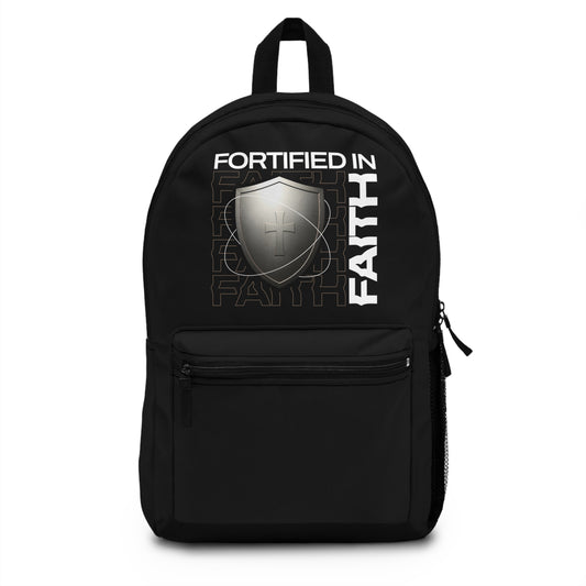 "Fortified In Faith " Unisex Backpack - The Shield of Light