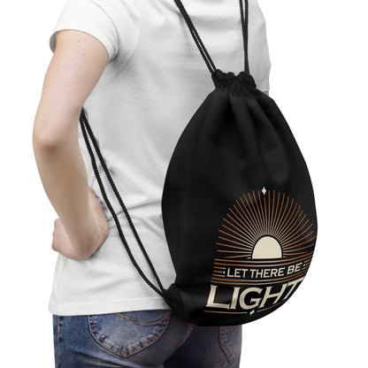"Let There Be Light" Unisex Drawstring Bag - The Shield of Light
