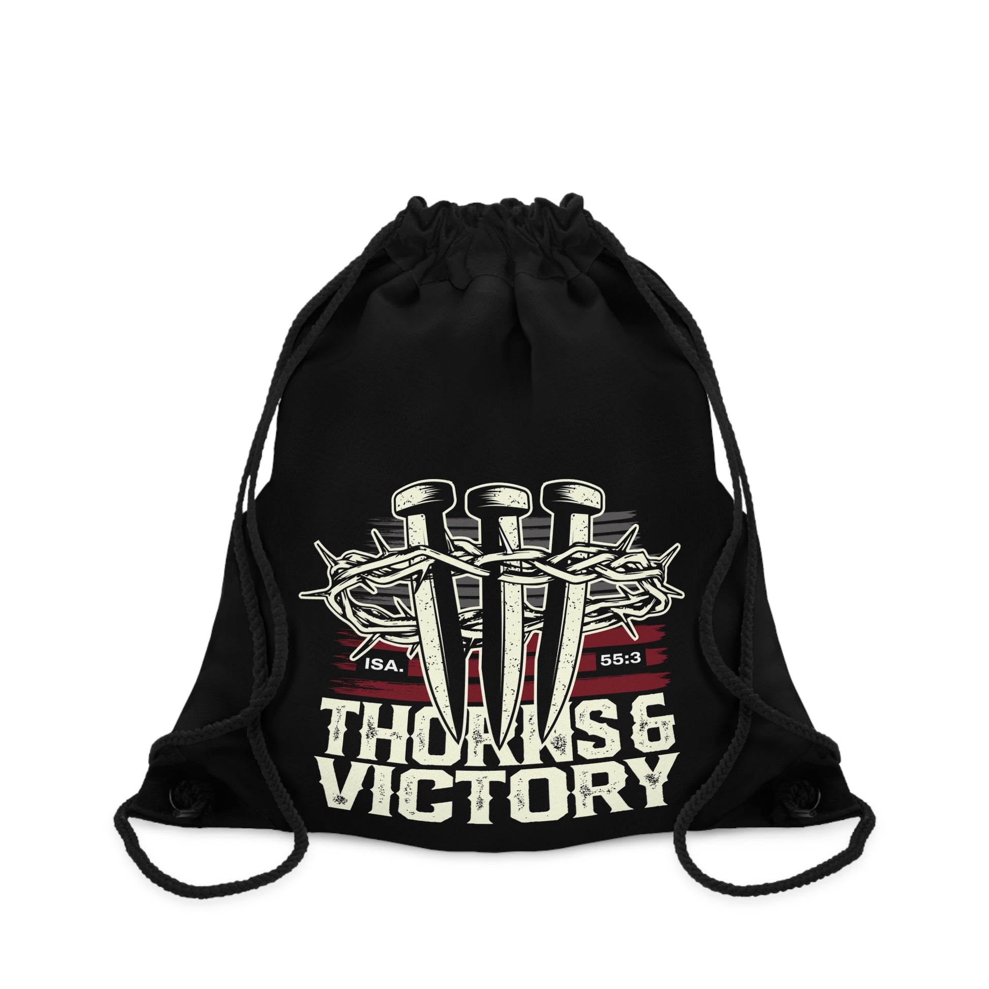 "Thorns & Victory" Unisex Drawstring Bag - The Shield of Light