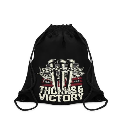"Thorns & Victory" Unisex Drawstring Bag - The Shield of Light