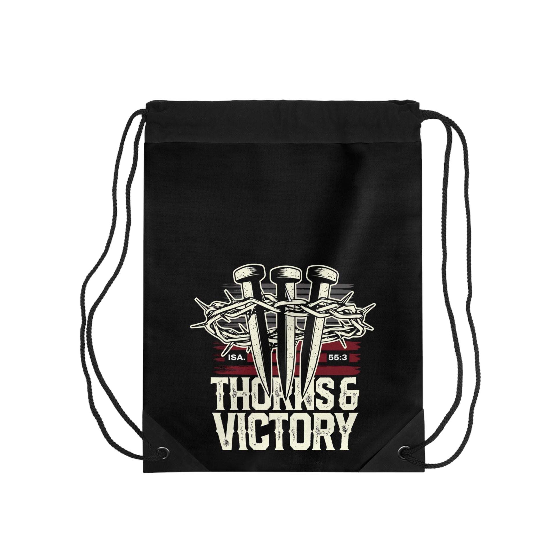 "Thorns & Victory" Unisex Drawstring Bag - The Shield of Light