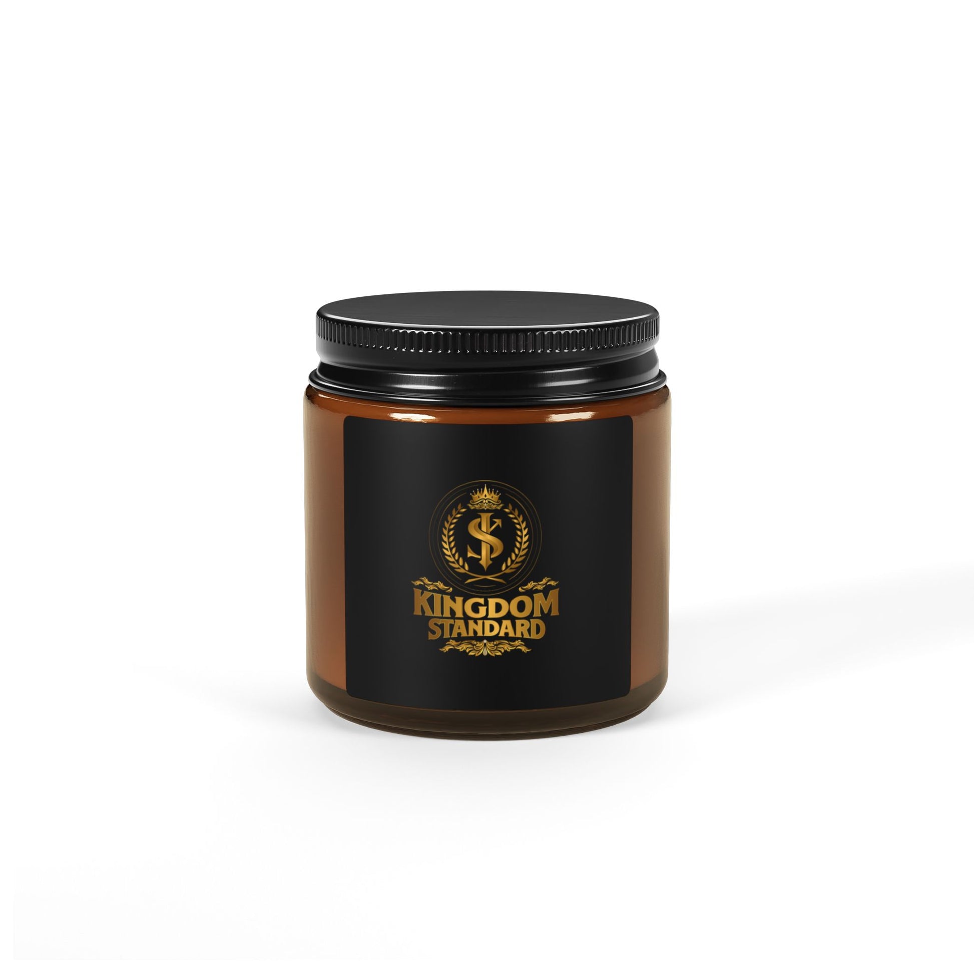 Luxury Scented Soy Candle – Kingdom Standard, Amber Jar - The Shield of Light