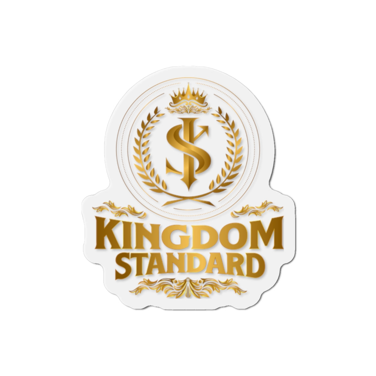 "Kingdom Standard" Unisex Inspirational Die-Cut Magnet - The Shield of Light