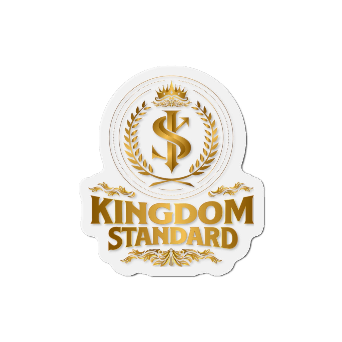"Kingdom Standard" Unisex Inspirational Die-Cut Magnet - The Shield of Light