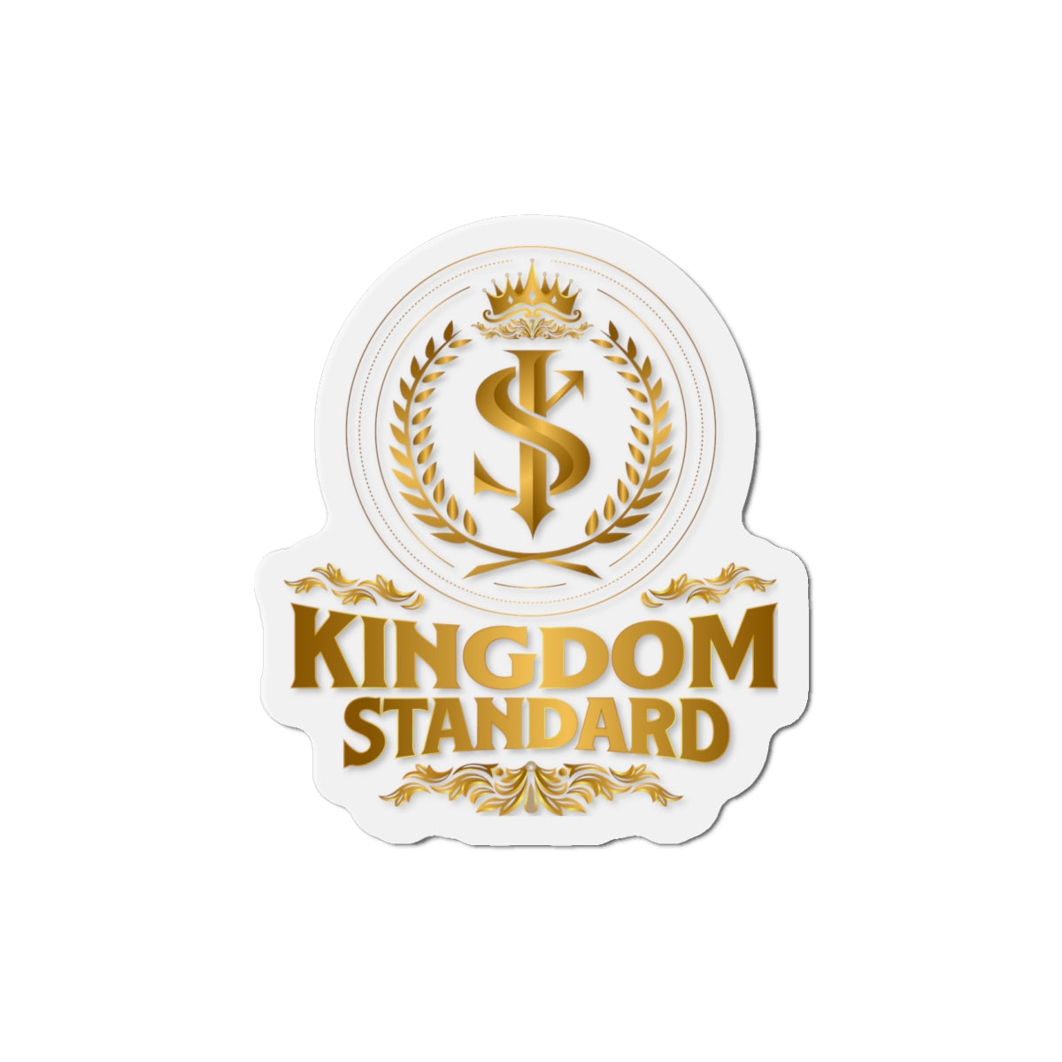 "Kingdom Standard" Unisex Inspirational Die-Cut Magnet - The Shield of Light