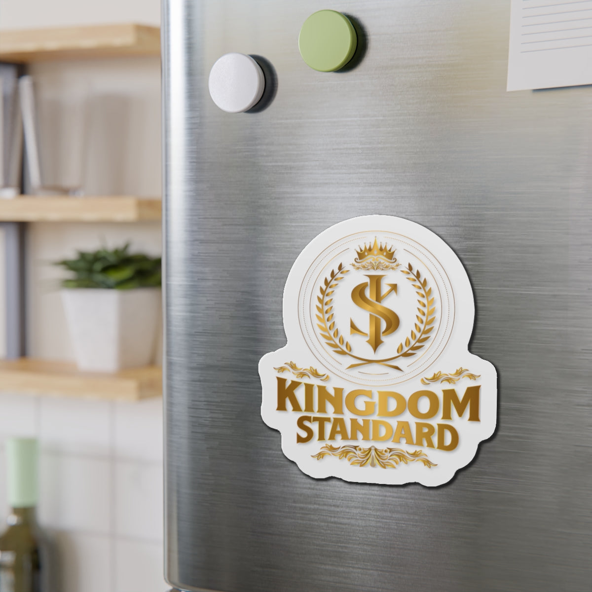 "Kingdom Standard" Unisex Inspirational Die-Cut Magnet - The Shield of Light
