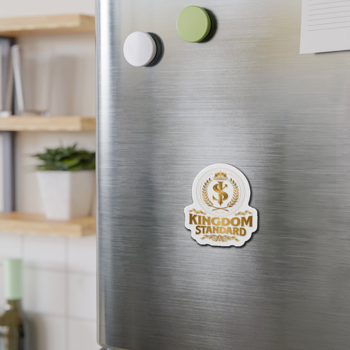 "Kingdom Standard" Unisex Inspirational Die-Cut Magnet - The Shield of Light
