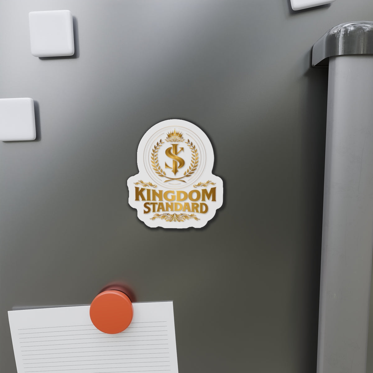 "Kingdom Standard" Unisex Inspirational Die-Cut Magnet - The Shield of Light