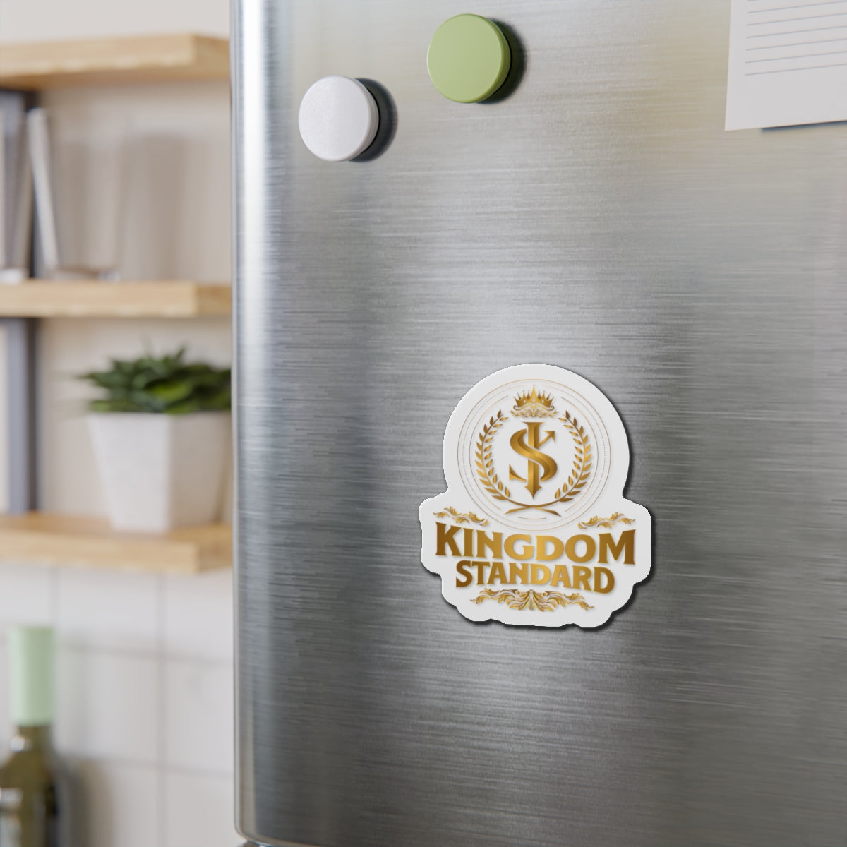 "Kingdom Standard" Unisex Inspirational Die-Cut Magnet - The Shield of Light