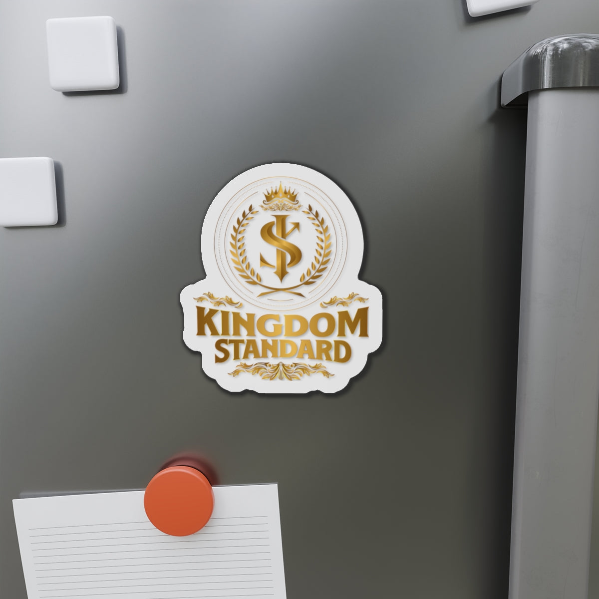 "Kingdom Standard" Unisex Inspirational Die-Cut Magnet - The Shield of Light