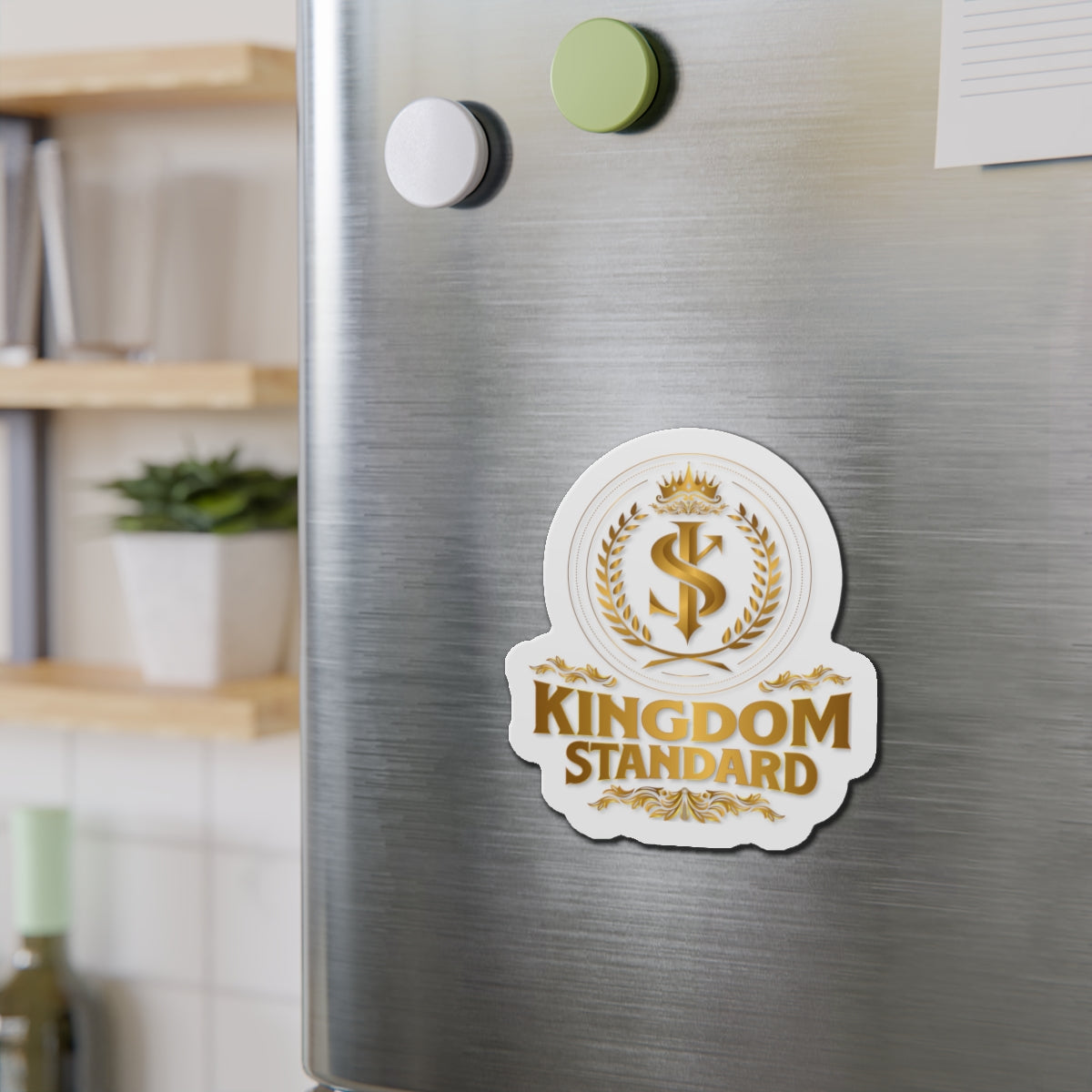 "Kingdom Standard" Unisex Inspirational Die-Cut Magnet - The Shield of Light
