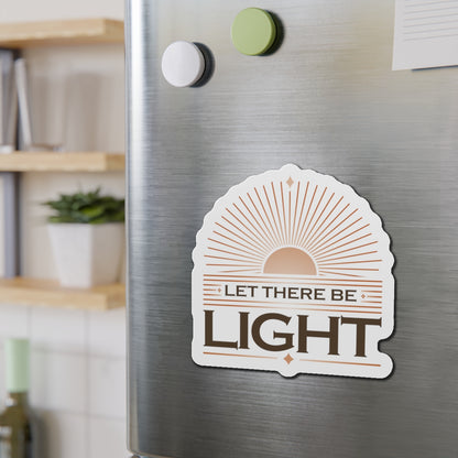 "Let There Be Light" Unisex Inspirational Die-Cut Magnet - The Shield of Light