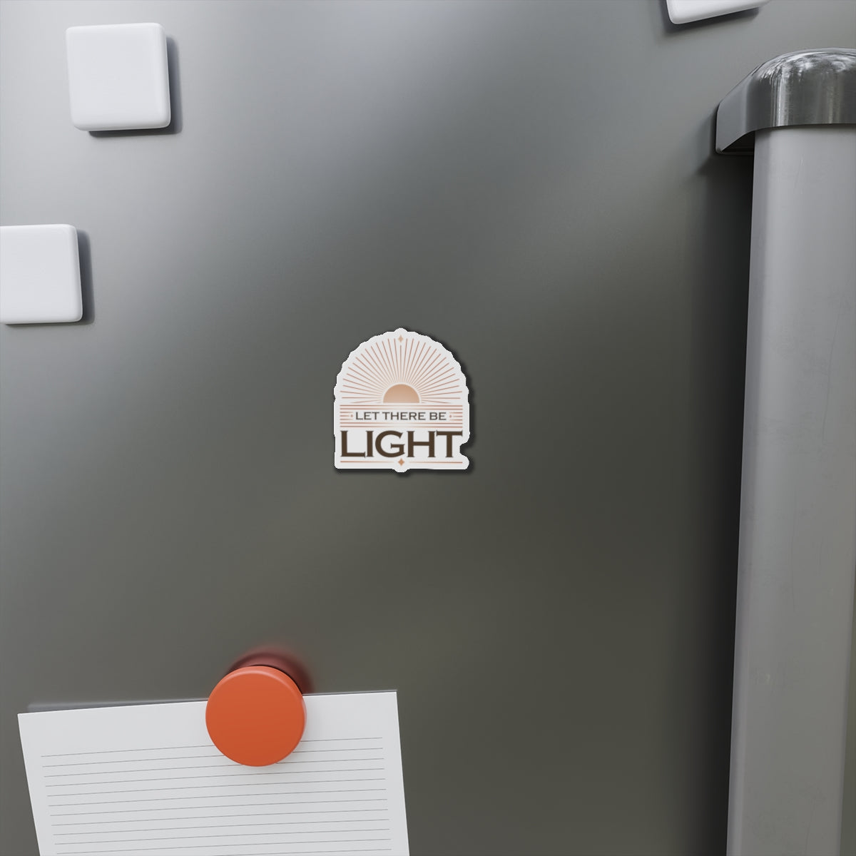 "Let There Be Light" Unisex Inspirational Die-Cut Magnet - The Shield of Light