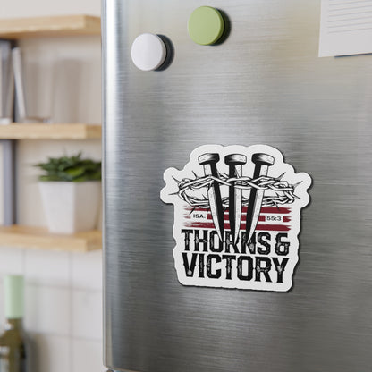 "Thorns & Victory" Unisex Inspirational Die-Cut Magnet - The Shield of Light