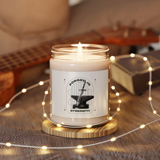 Forged in Strength Scented Soy Candle - 9oz - The Shield of Light