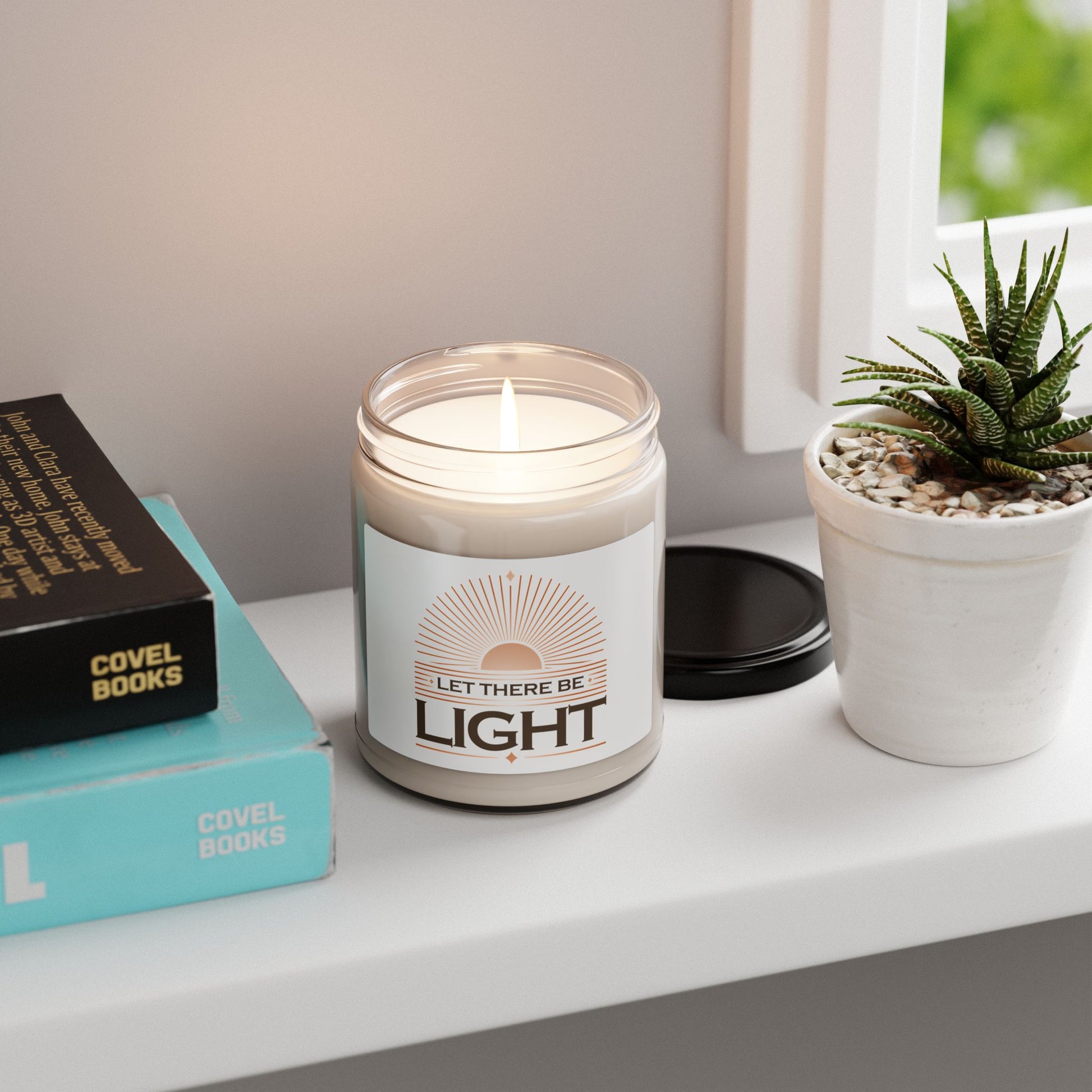 "Let There Be Light" Unisex Scented Soy Candle, 9oz - The Shield of Light
