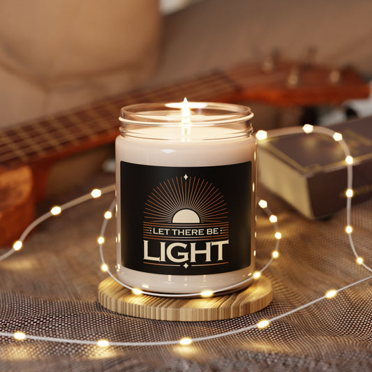 "Let There Be Light" Unisex Scented Soy Candle, 9oz - The Shield of Light