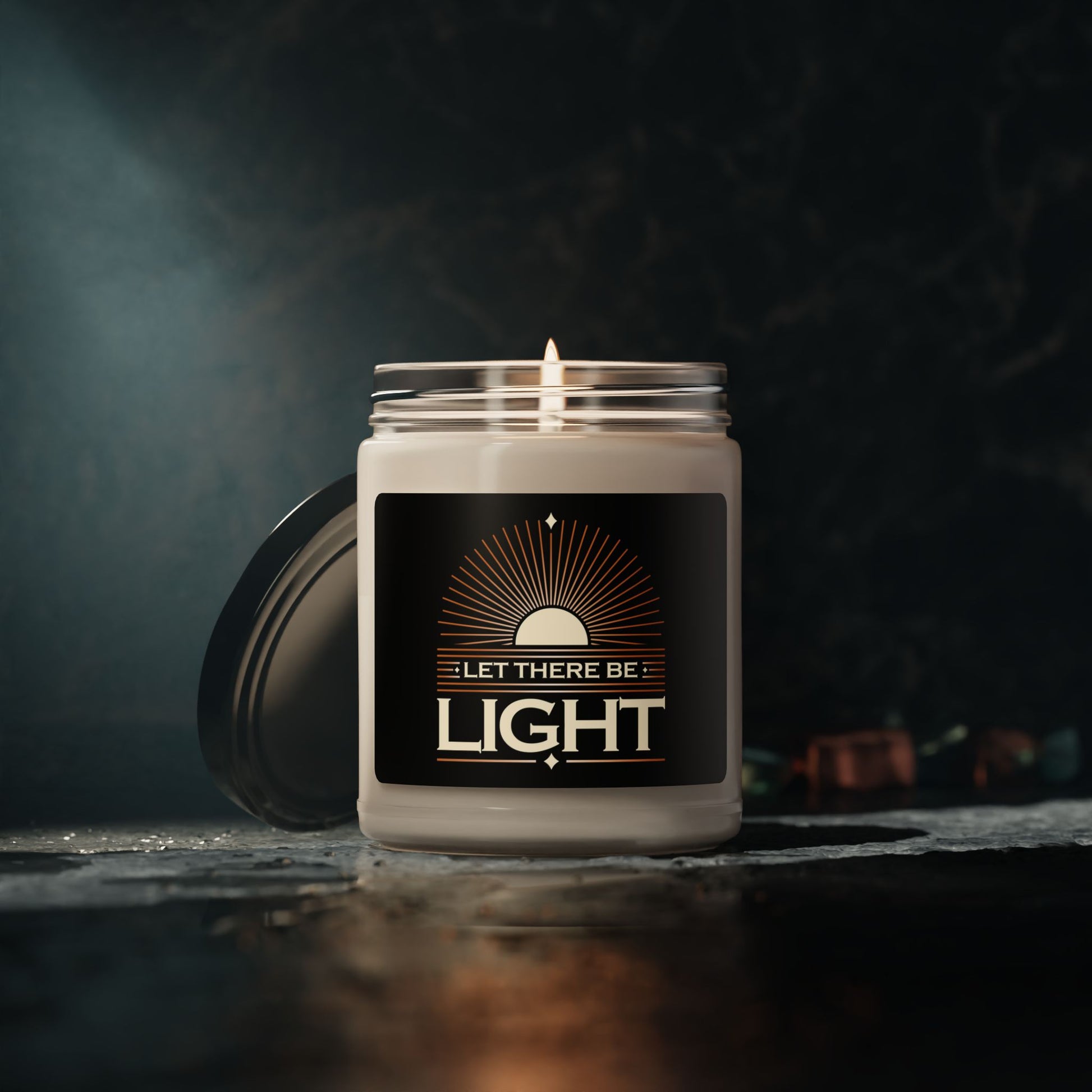 "Let There Be Light" Unisex Scented Soy Candle, 9oz - The Shield of Light